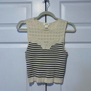 Maeve Lightweight cropped sweater tank